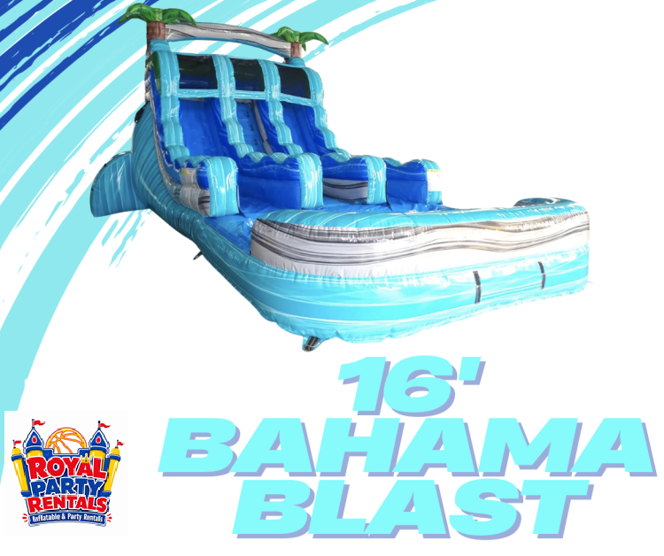 16' Bahama Blast Dual Lane Water Slide